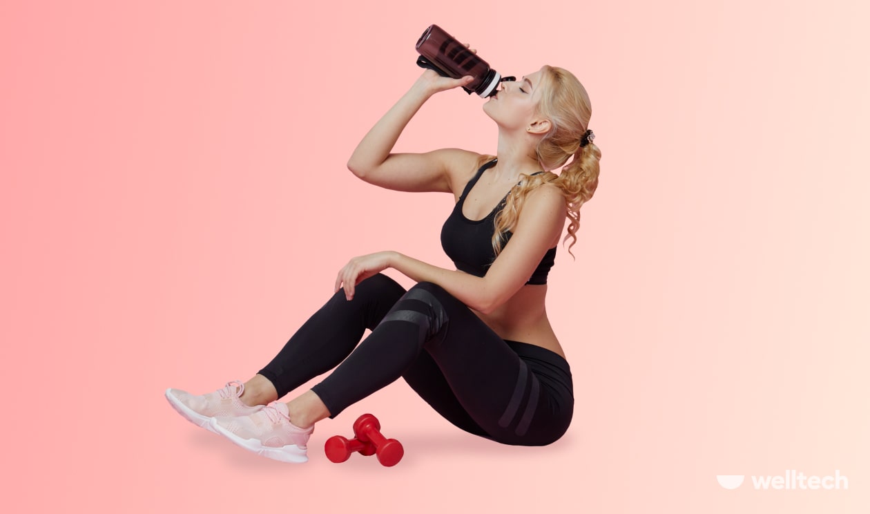a women drink protein for weight loss